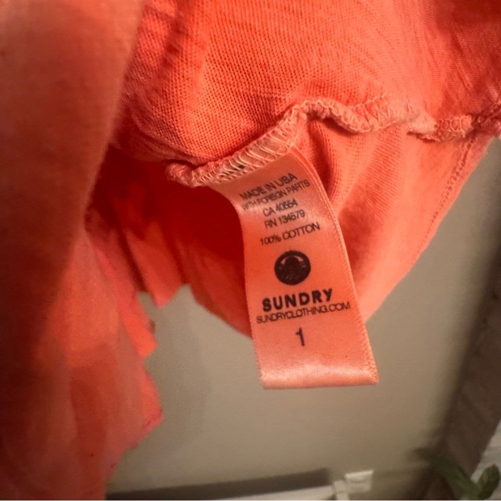 SUNDRY‎ Ruffle Hem Tank Top - Picture 6 of 7